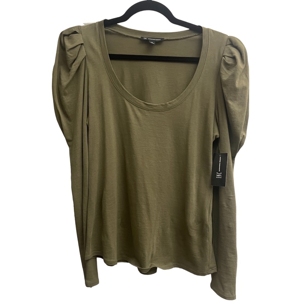 🌺 SOLD NWT INC International Concepts Puff Sleeve Top - Picture 2 of 7